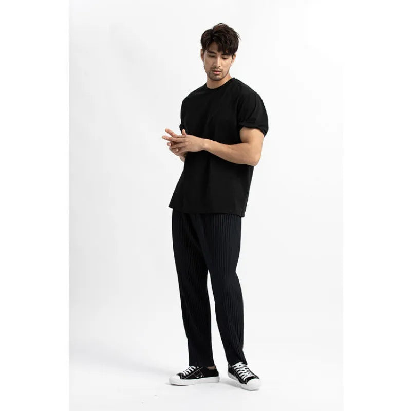 George - Pantalones plisados holgados para hombre