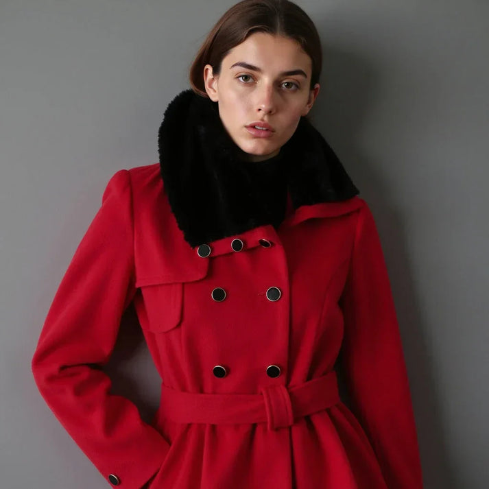 Abrigo cálido de invierno para mujer diseñado para estilo y comodidad