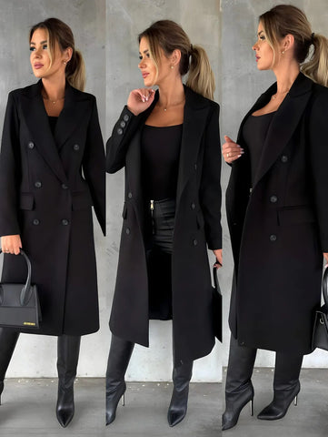 Abrigo Casual Elegante para Mujer – Perfecto para Otoño e Invierno