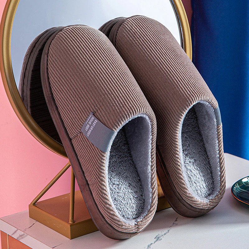 Zapatillas de casa cálidas y acogedoras para mujer en invierno