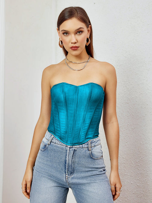 Crisscross Back Tube Top