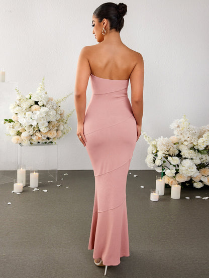 Mermaid Bodycon Maxi Tube Dress