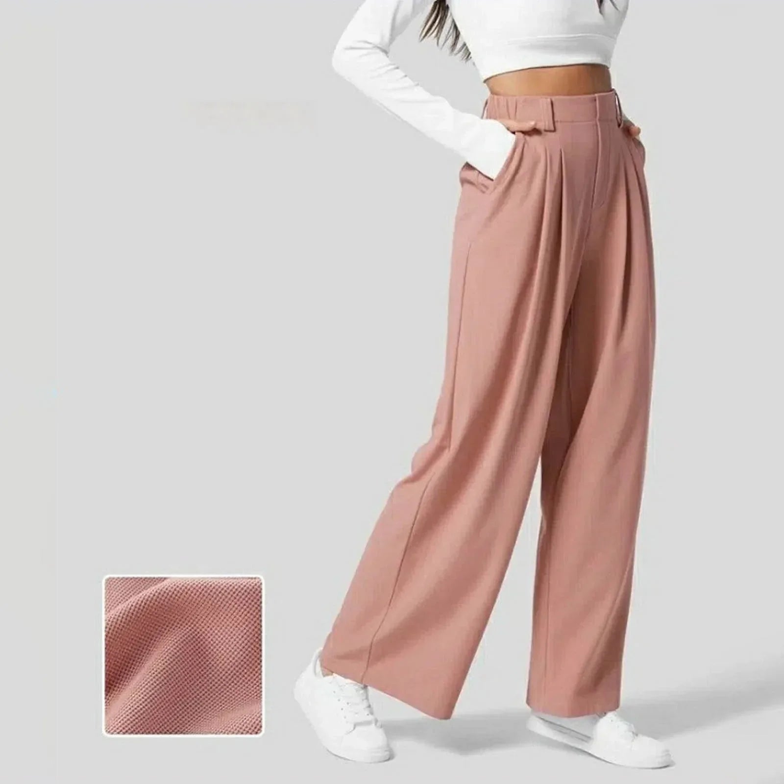 Pantalones de Cintura Alta con Corte Acampanado para Mujer – Elegancia y Comodidad