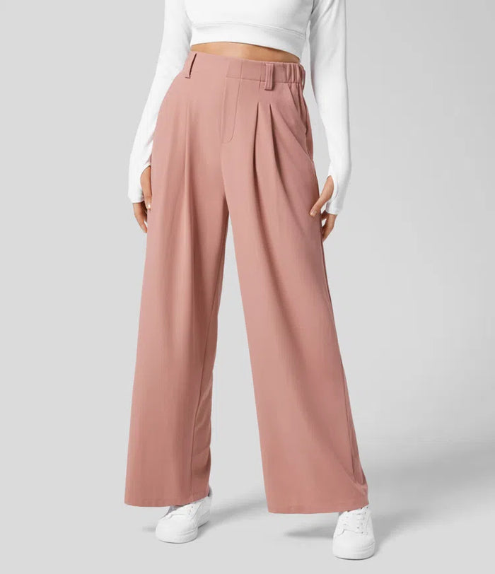 Pantalones de Cintura Alta con Corte Acampanado para Mujer – Elegancia y Comodidad