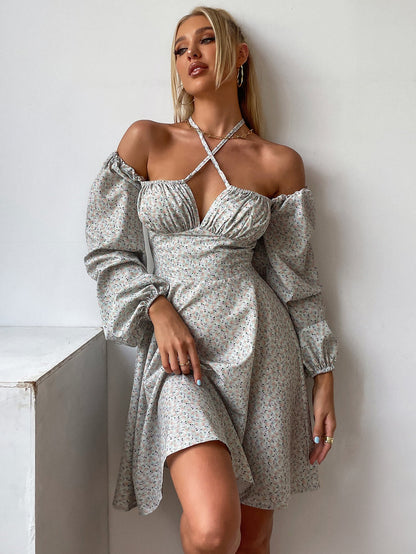 Tie Front Ditsy Floral Dress