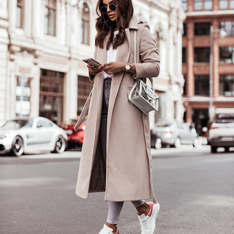 Abrigo de invierno moderno y cálido para mujer